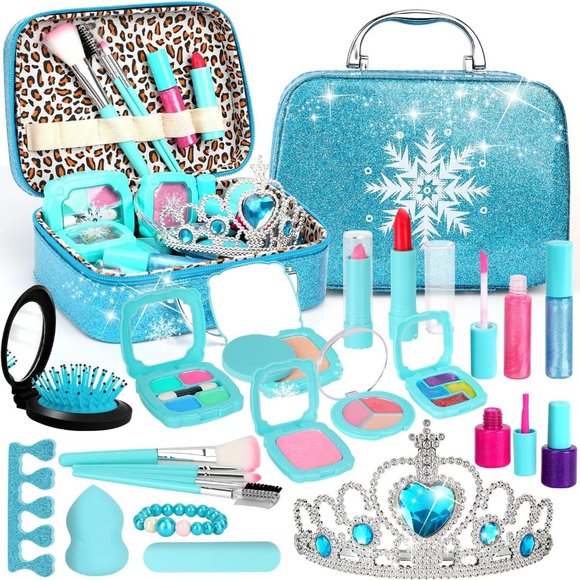 ❄NEW FROZENMakeup Case With Makeup/Jewelry For Girls +Gifts